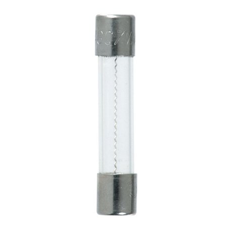 Eaton Bussmann Glass Fuse, AGC Series, Fast-Acting, 0.50A, 250V AC, 10kA at 125V AC, 35A at 250V AC BP/AGC-1/2-RP